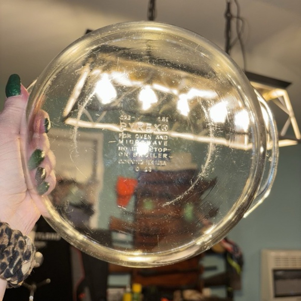 Vintage PYREX Corning Clear Glass 1.5L Round Casserole Baking Dish & Lid, 023 - Picture 5 of 7